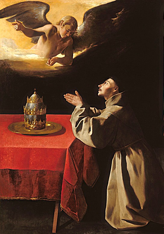 Bonaventura in gebed - F de Zurbarán