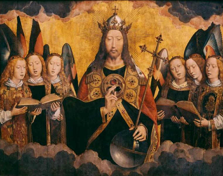 Hans Memling - Christus met engelen