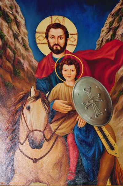 Jozef en Jezus, kerk Haghartsin Armenië