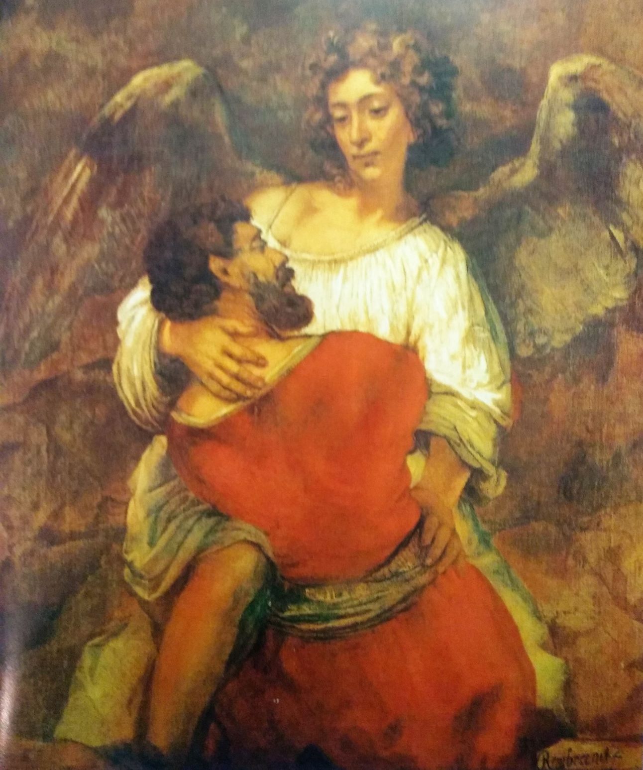 Rembrandt: Jacobs gevecht met de engel
