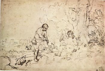 Rembrandt, Tobias en Rafael