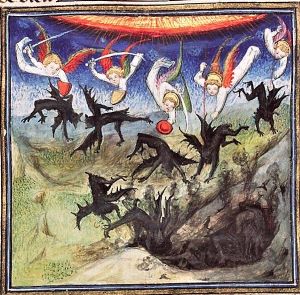 val van de engelen - middeleeuws manuscript